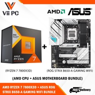 ASUS ROG STRIX B650-A GAMING WIFI AM5 ATX Motherboard + AMD Ryzen 7 7800X3D TRAY VERSION BUNDLE