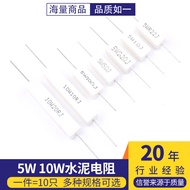 5W 10W Cement Resistor 0.22/1/2/2.2/5/8/10/20R J RJ European Ceramic 5% Precision