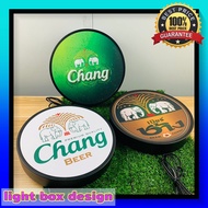 Chang Beer ป้าย ป้ายไฟ ป้ายไฟLED ป้ายไฟแต่งร้าน ป้ายเบียร์ ช้าง พร้อมโลโก้ เครื่องดื่ม ป้ายด้านเดียว