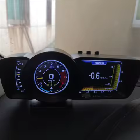 Exquisite AP-7 HUD Head-Up Display OBD GPS Dual System Driving Computer LCD Computer Speedometer Uni