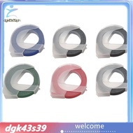 [Pretty] 6 Roll Embossing Label Maker Tape 3D Plastic 9mm x 3m Embossing Label Tape White on Black/ 