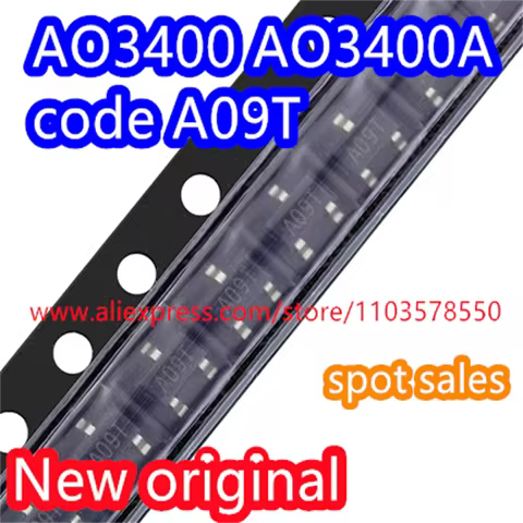 (100PCS) Brand new original MOSFET surface mount field-effect transistor N-channel AO3400 AO3400A co