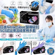 [260624] Nitrile Glove 醫療級別SGS認証食品級家務手套(一盒100隻)