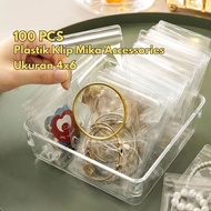 100pcs Plastic Clips BR277 Mica 4x6 Clips Gem Accessories Size Thick