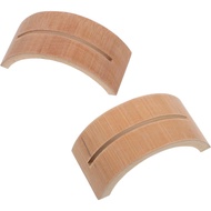 Totority Round Fan Holder Retro Style Fan Rack 2Pcs Semicircle Bracket for Chinese Japanese Hand Fan