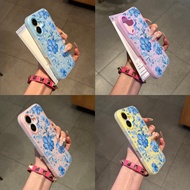 [Case INFINITY] Flower biru Case Redmi Note 14 4G A5 15C 15 A7 Pro 13 13X 13C 14C M7 Plus C75 C85 po
