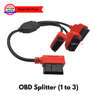 OBD Splitter High Performance Extension Cable Socket OBD2 OBDII (1 to 2)(1 to 3) Car Accessories Sma