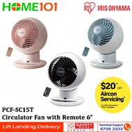 Iris Ohyama Circulator Fan with Remote 6" PCF-SC15T