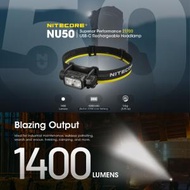 NITECORE - NU50 Headlamp 高亮度 1400 lumens 流明 頭燈