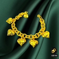 🔥GELANG TANGAN JUNTAI LOVE (Cop 916) Gold Bracelet For Women Emas Titanium Amani Jewellery