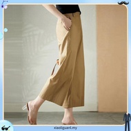 Eyouth 1440 Women High Waist Wide Leg Pa nts Comfort Linen Pants