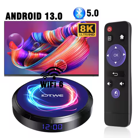 IOTWE T95W 8K Support Android13.0 TV Box 4GB+16/32/64/128GB 2.4G/5G WIFI Smart Media Player HDMI 5G 
