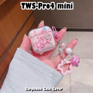 【Exquisite】For TWS-Pro4 mini Case Casing Soft Silicone Earphone Case Niche Cartoon Pattern