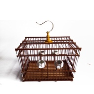 ALI💥Bird Cage Bamboo Bird Cage Quilt Indigo Red Jade Bird Yellow Bird Cages Bamboo Bird Cage Rectangular Bird Cage Free