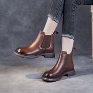 Chelsea Boots - Women's Spring Leather Martin Boots