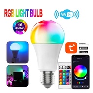 ( GV 88-17-23 ) Multicolor Wifi Smart Rgb+cct E27 12W Led Bulb Dimmable Wireless Remote Control ligh