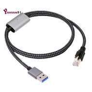 RJ45 to USB3.0 Type-A Cable RJ45 to USB3.0 Network Cable USB to Ethernet Male Cord Directly Connecte