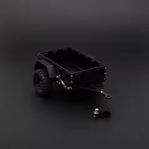RC Utility Trailer No Damage Install Miniature Tow Trailer Simulation
