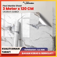 120cmx300cm Flexi Marble Sheet Imitation Ceramic 3D Wall Sticker Waterproof Faux Marble Sticker Thic