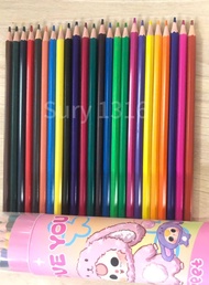 lon 24 cây bút chì màu lon có chuốt