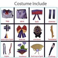 Homchee COS Game Genshin Impact Cosplay Costume Raiden Shogun Baal Outfits Raiden Mei Full Set Dress