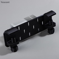 YST  Desk Edge Pegboard Organizer with Hooks No Drill Mount Perforated Table Side Storage Ra for Cra