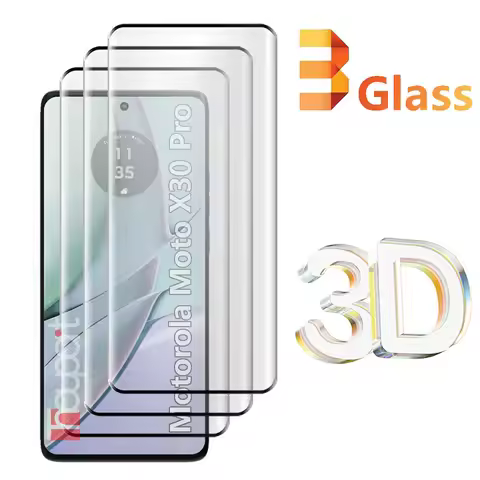 3Pcs 3D Tempered Glass For Motorola Edge 30 Ultra Screen Protector Full Cover Film For Moto Edge30 U