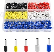 WMYCONGCONG 1800 PCS Ferrule Wire Copper Crimp Connector Insulated Cord Pin End Terminal Assortment 