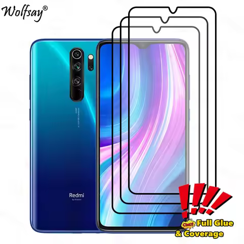 Full Cover Glue Screen Protector For Xiaomi Redmi Note 8 Pro Tempered Glass Redmi Note 8T 8 Pro Glas