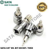 SATA 3/8" DR. BIT SOCKET, TORX / TORX BIT SOCKET / T10 T15 T20 T25 T27 T30 T40 T45 T50 T55 T60 / TOR