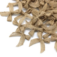 (50PCS/bag) 1cm Vintage European Bow for Sun Hat Eaves Decoration and Vacation Room Layout