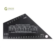 Fret Leveling Tool Guitar Neck Fingerboard Measuring Ruler Stainless Steel Fret Rocker