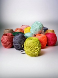 BENANG RAJUT POLYESTER POLY KUR SEMBUR RANDOM / BENANG RAJUT / TALI KUR 4MM 200GRAM