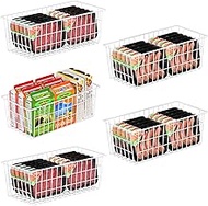 Orgneas Freezer Organizer Bins, Universal Freezer Baskets for Chest Freezer Upright Freezer and Freezer Storage Containers Organizer 5 Packs