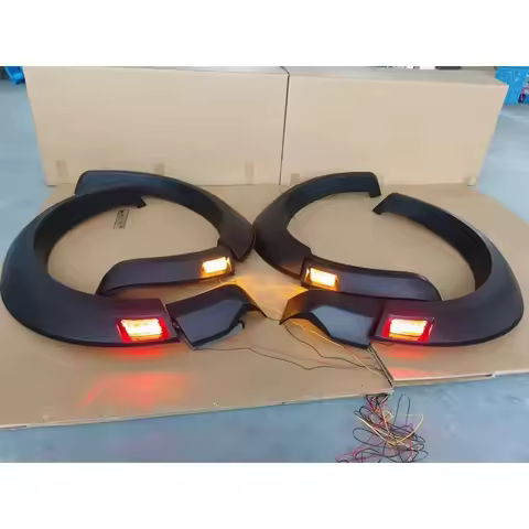Durable Latest Design LED Flares Car Wheel Arch Eyebrow Mudguards Rang T9 Wildtrak Sport Limited XLT
