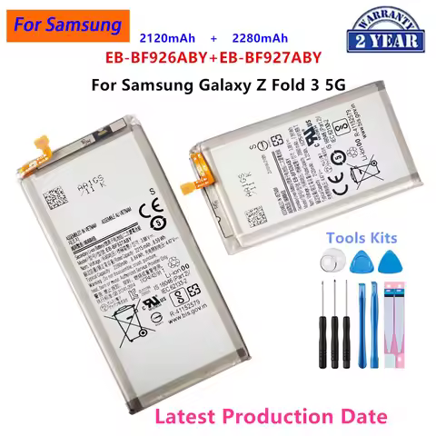 Brand New EB-BF926ABY EB-BF927ABY Battery For Samsung Galaxy Z Fold 3 5G F926 F927 + Replacement Bat