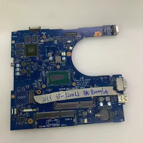 For Inspiron 14 5458 15 5558 17 5758 Vostro 3558 Series i5-5200U 2.2GHz SR23Y GT840M 2GB DDR3 Mother