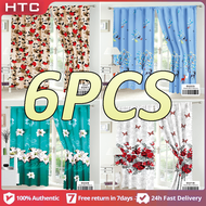 HTC 6PCS Curtains For Windows 85*190cm Kurtina Sa Bintana Curtains Sale Free Shipping Curtain 3 For 