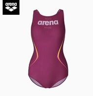 Arena ชุดว่ายน้ำชิ้นเดียวของผู้หญิงแขนกุดทรงสามเหลี่ยมแขนกุดทรงสามเหลี่ยมบางทนต่อคลอรีนเฉดดิ้งเล็กน้