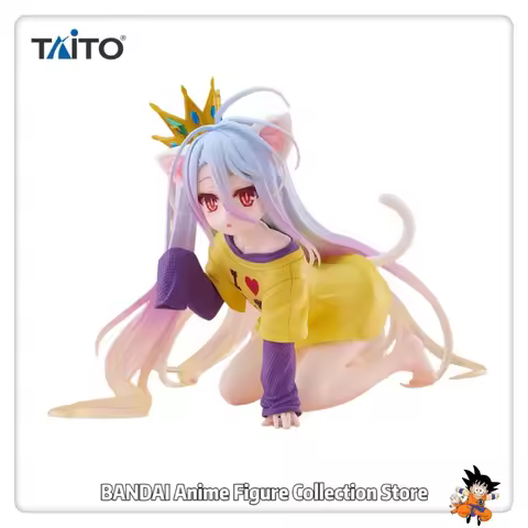 In Stock Original TAiTO Desktop Cute NO GAME NO LIFE Shiro Animation Figures Ornaments Collection Mo