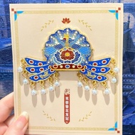 Beijing Forbidden City Cultural Creative Hibiscus Hairpin Flower Hairpin Beijing Phoenix Crown Refri
