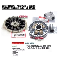 Vanbelt Set Komplit Rumah Roller Vario 110 Karbu - Vario 110 Techno - Vario 110 Cw Karbu KVB
