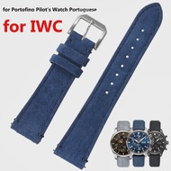 Suede Strap for IWC PILOT Portugal PORTOFINO 22mm Watch Band Universal for Seiko Bracelet for Samsung Galaxy Watch 3 45mm 46mm