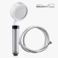 Korean High quality Shower head filter - standard version and PVC Shower hose 2.0m Silver color set