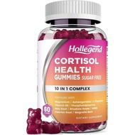 Cortisol Supplements for Women Men, Cortisol Gummies with Ashwagandha, Magnesium, L-Theanine, Phosph