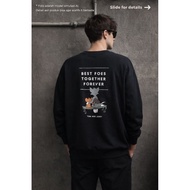 (Like new/BIG SIZE) Casual Crewneck Sweatshirt T0M & JERRY OFFICIAL OR1 size XL fit XXL (P76 x L67)