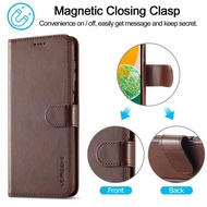 Standable Wallet Leather Phone Case For Samsung A13/A23/A23E/A53/A73/A51 5G/A71 5G/A9 2018 Flip Pure Color Classical Phone Cover