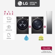 LG FV1413S2BA 13kg, Washing Machine + TD-H10VBD 10KG Dual Inverter Heat Pump dryer + S3MFC Styler