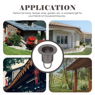 [mojotorw7] Rain Chain Gutter Adapter Hanging Bracket Rustproof Sturdy Decorative Eaves Catch Cup De