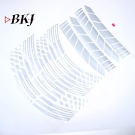 [BKJ] 21/18 Inch's For Reflective Motorcycle Wheel Stickers Hub Decal Rim Stripe (PVC Motorcycle Whe